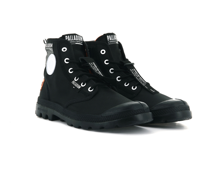 Palladium Pampa Lite Overlab Schwarz | JNE307BW