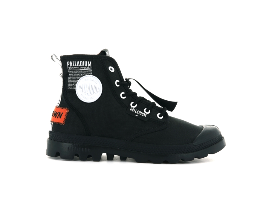 Palladium Pampa Lite Overlab Schwarz | JNE307BW