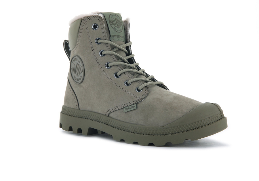 Palladium Pampa Sport Cuff Wps Dunkelgrün | KRY7629LH