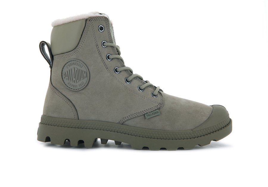 Palladium Pampa Sport Cuff Wps Dunkelgrün | KRY7629LH