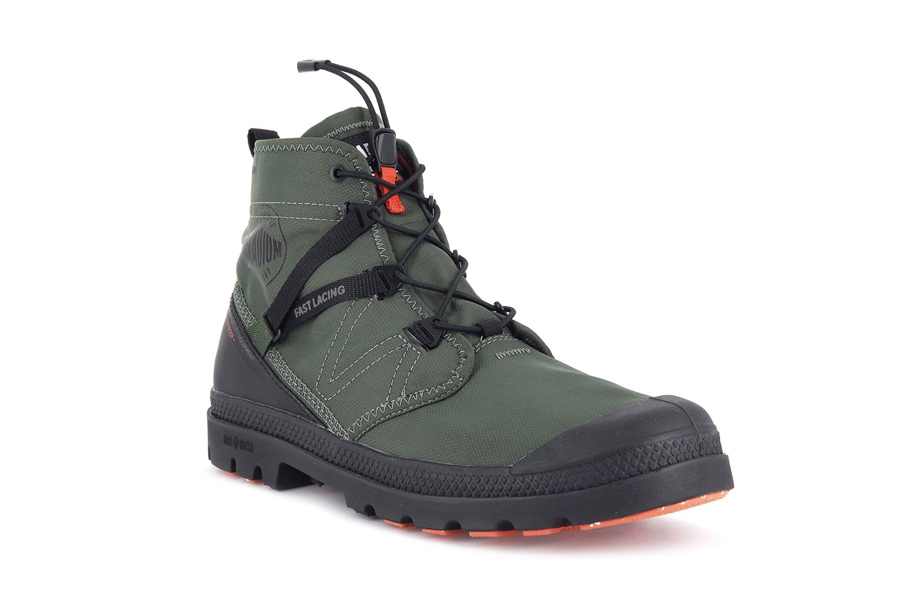 Palladium Pampa Travel Lite+ Wasserdichte Olivgrün | HYW42100OF