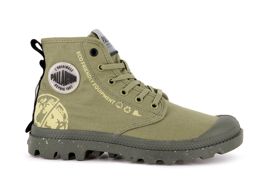 Palladium Pampa Organic Metro Grün | CHW3358DV