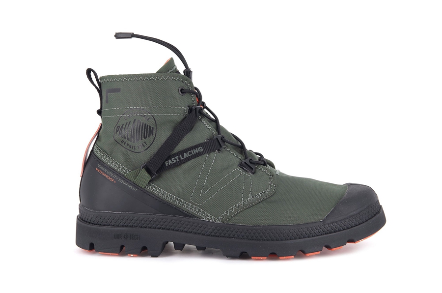 Palladium Pampa Travel Lite+ Wasserdichte Olivgrün | HYW42100OF